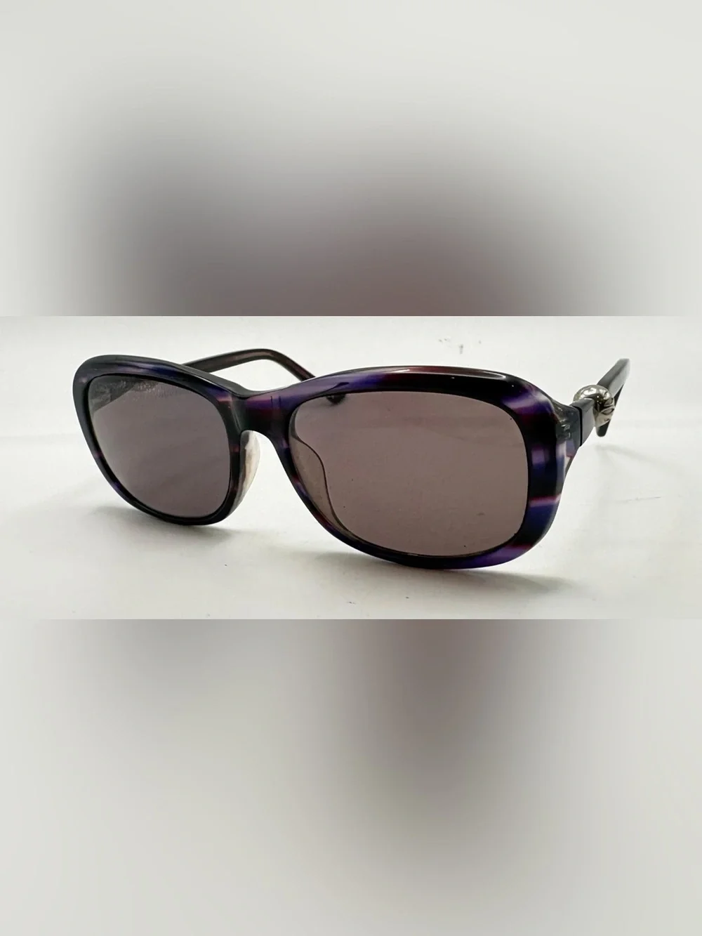 S722 Purple Oval Sunglasses Frames Only